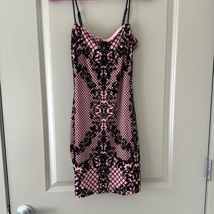 Windsor Polyester Dress with Velvet Overlay